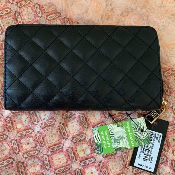 *NWT* Badgley Mischka Diamond Quilting Long Wallet - Picture 2 of 6